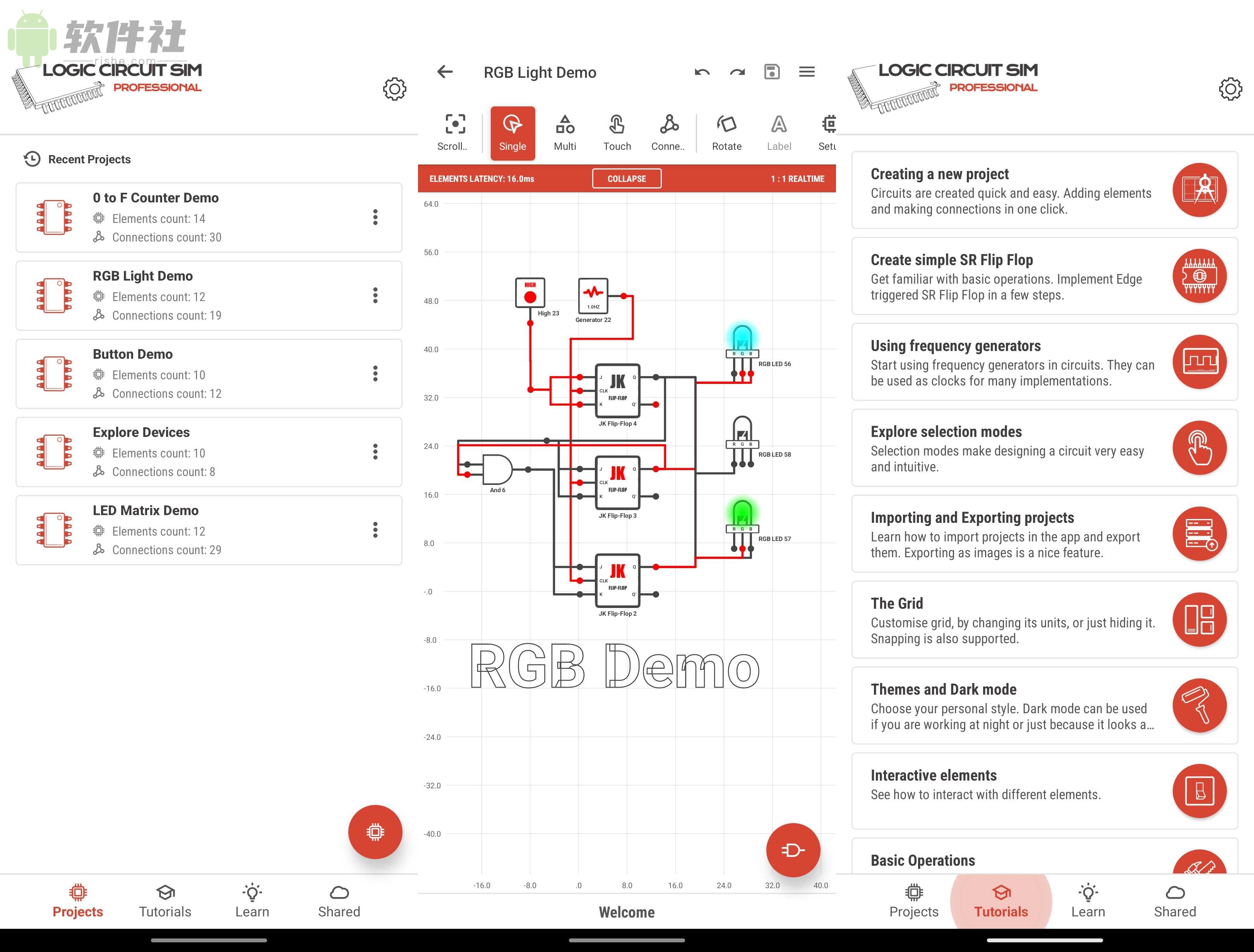Logic Circuit Simulator Pro(电路模拟) v38.1.5 解锁高级版