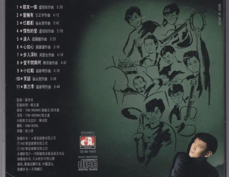 罗文 - 1987年专辑 - 朋友一个   Flac