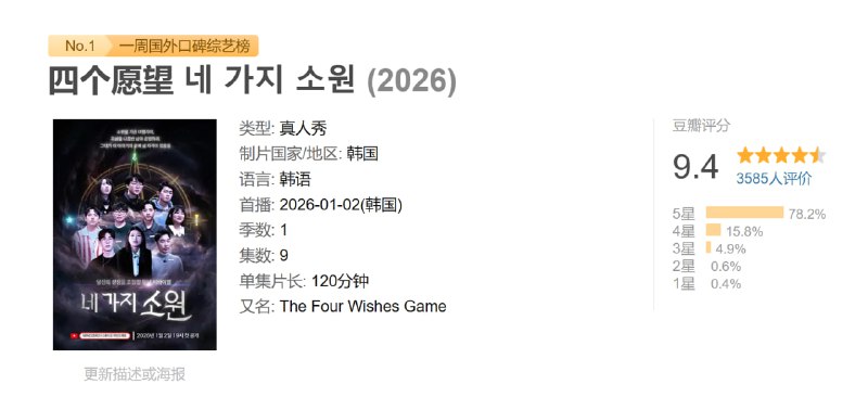 四个愿望 네 가지 소원 (2026)