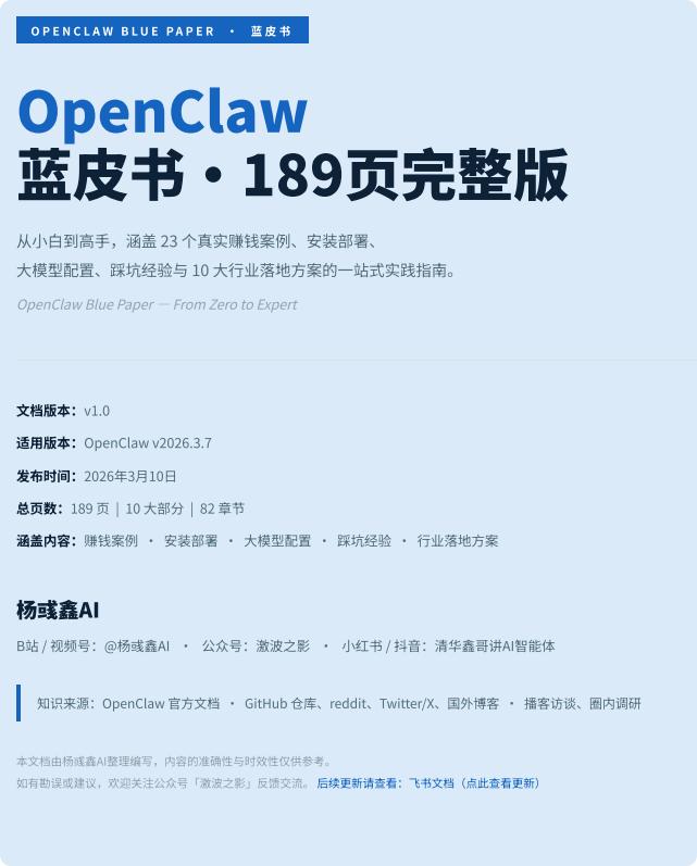 OpenClaw蓝皮书·189页完整版