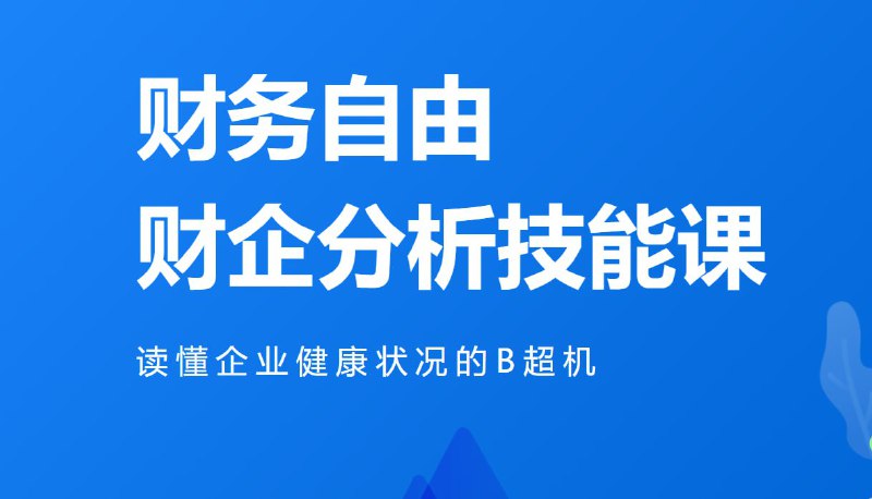 微淼 - 财务报表分析技能课