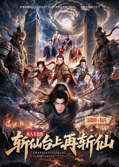 短剧《斩仙台上再斩仙（80集）宣嘉橙＆邹一宁》海报