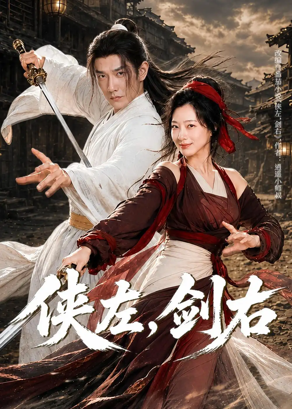 短剧《侠左，剑右（77集）黄涛$章滢》海报