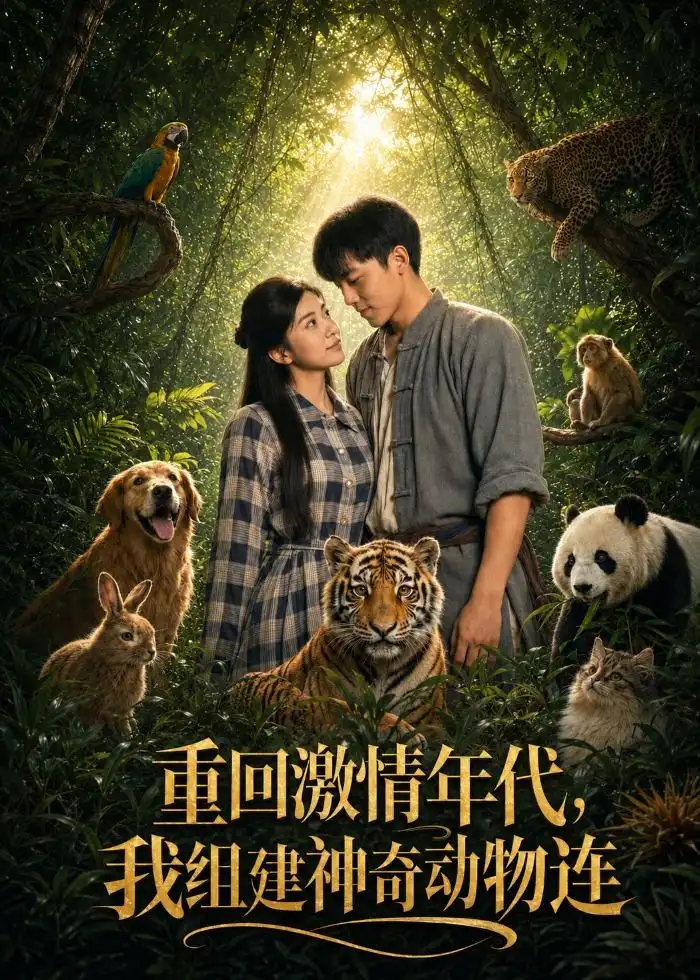 短剧《重回激情年代，我组建神奇动物连（79集）孙嘉贺＆吴炫汶》海报