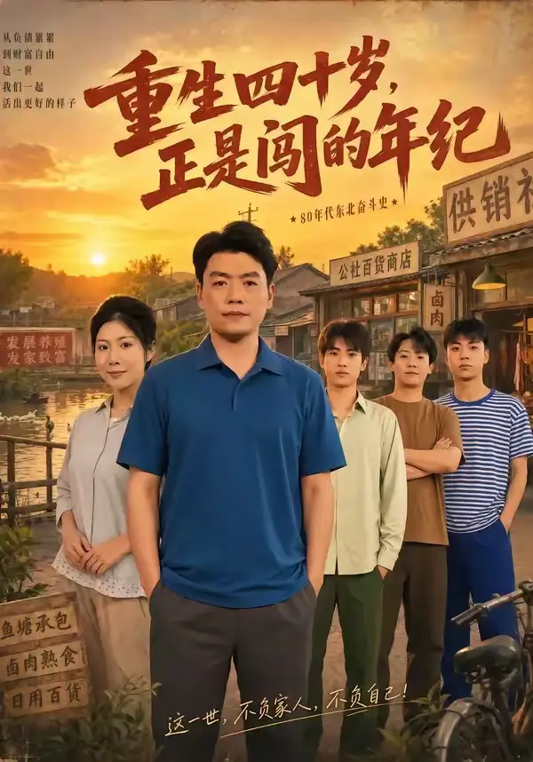 短剧《重生四十岁，正是闯的年纪（80集）杨阳＆汪天予》海报