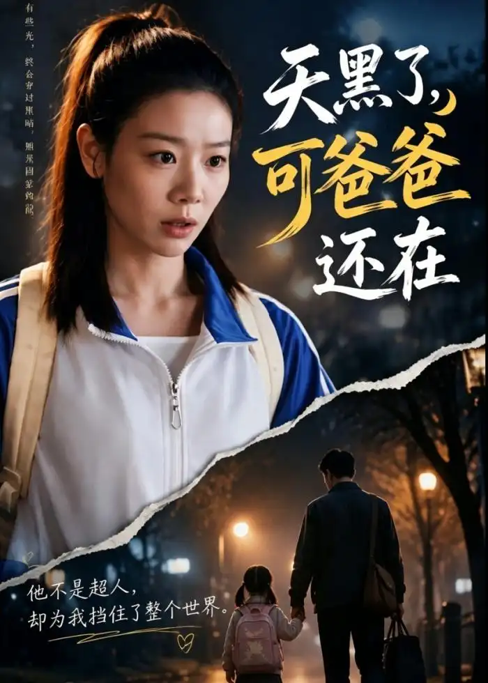 短剧《天黑了，可爸爸还在（82集）张宇轩＆林希亚》海报