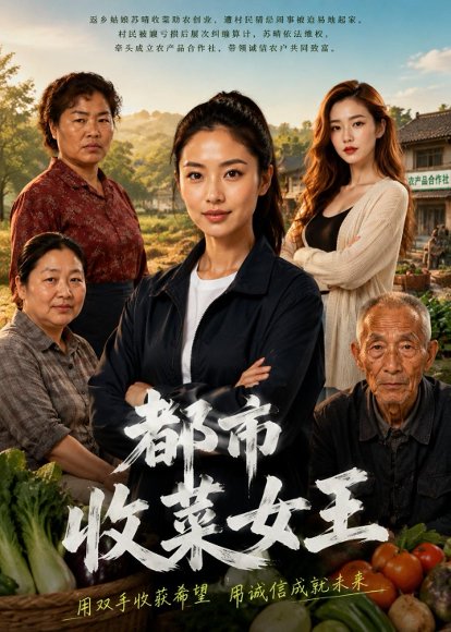 短剧《都市收菜女王(40集)AI短剧》海报