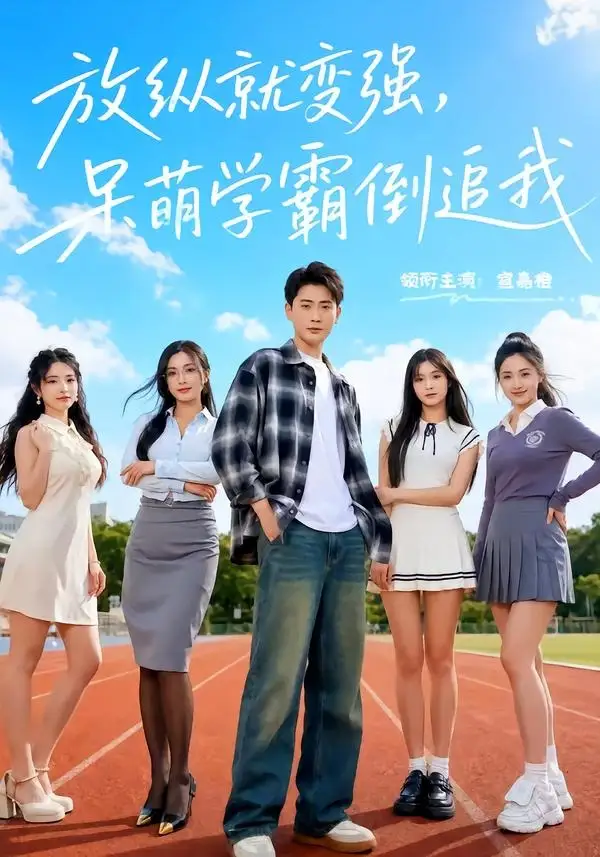 短剧《放纵就变强,呆萌学霸倒追我(80集)宣嘉橙&夏末》海报