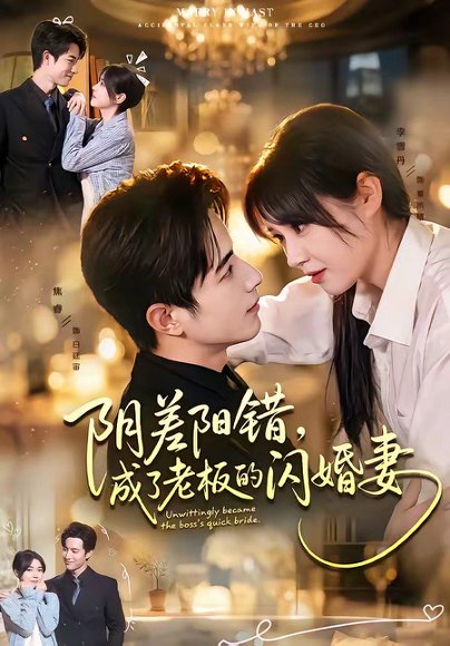 短剧《阴差阳错,成了老板的闪婚妻(70集)焦睿&李雪丹》海报