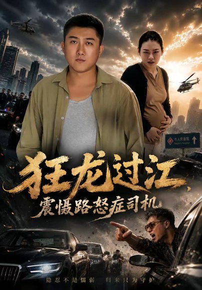短剧《狂龙过江,震慑路怒症司机(68集)张典&高敏》海报