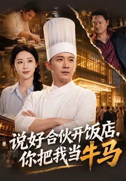 短剧《说好合伙开饭店,你把我当牛马(52集)何其炜$胡珈怡》海报