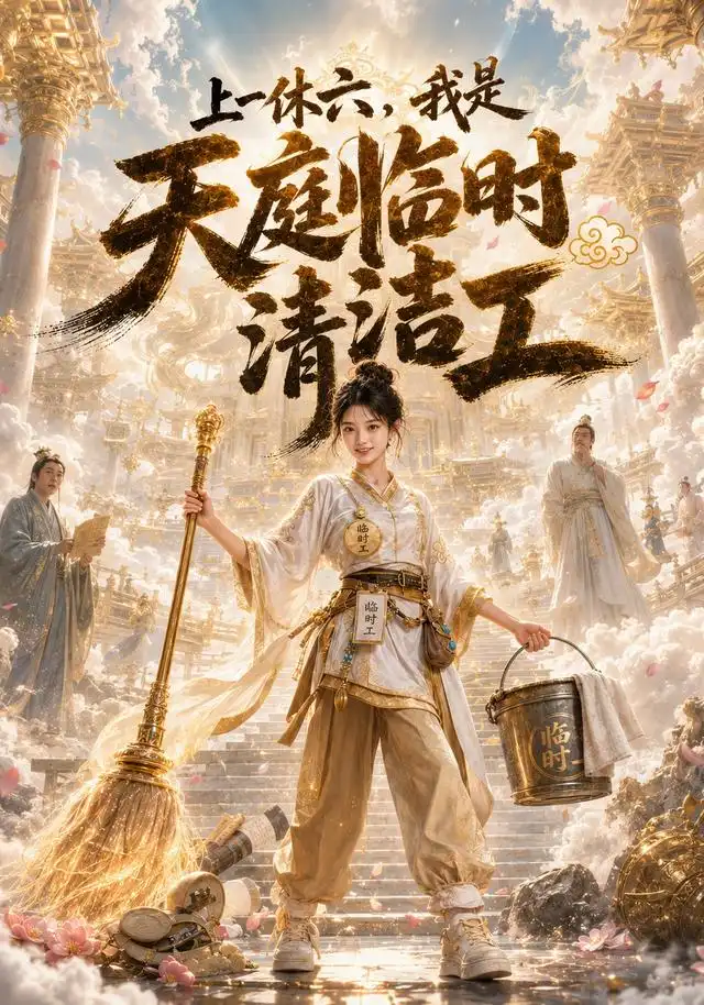 短剧《上一休六我是天庭临时清洁工 (49集)》海报