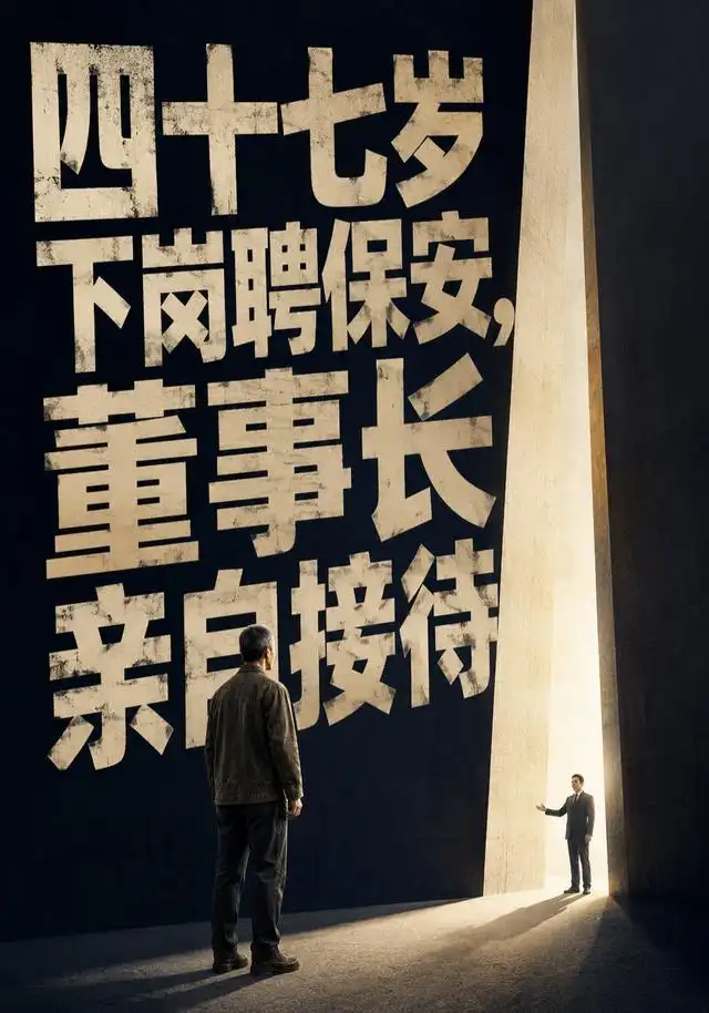 短剧《四十七岁下岗聘保安董事长亲自接待 (60集) AI短剧》海报