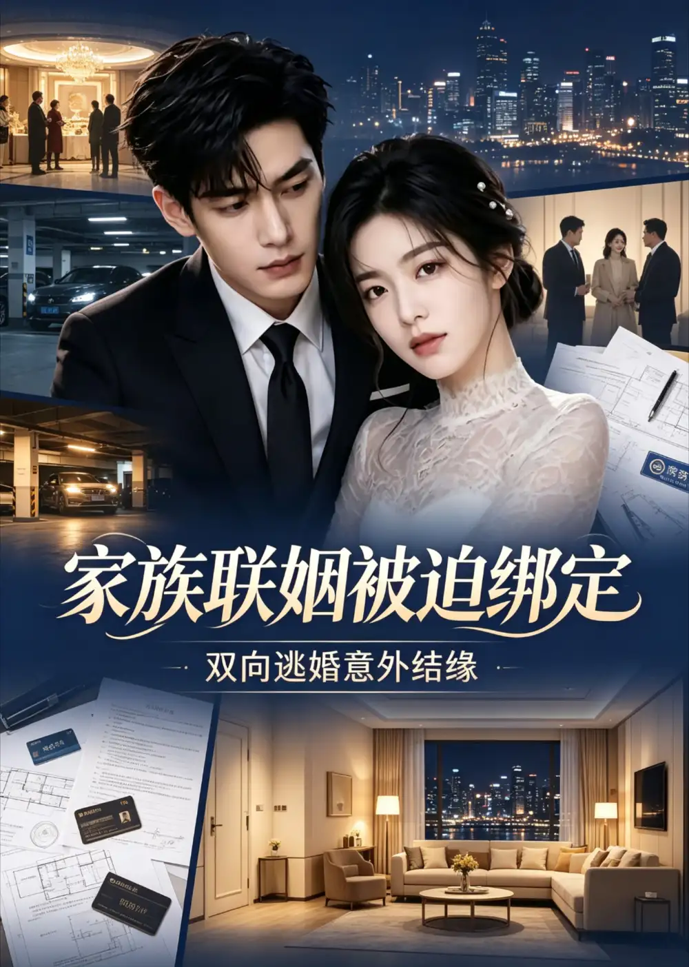 短剧《家族联姻被迫绑定双向逃婚意外结缘 (43集)》海报