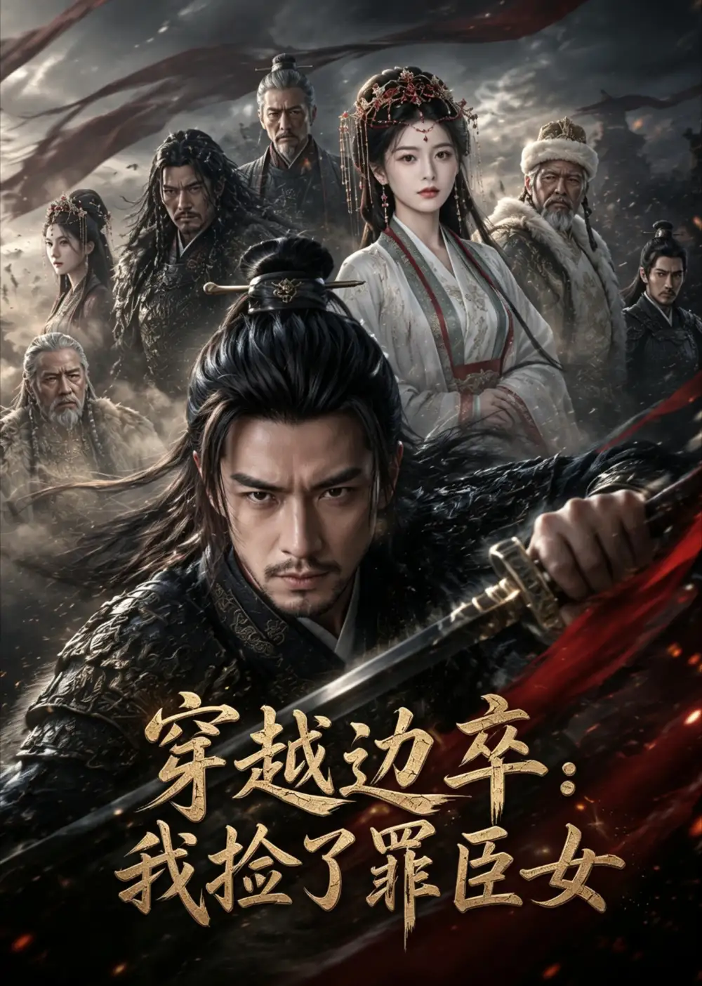 短剧《穿越边卒我捡了罪臣女 (66集)》海报