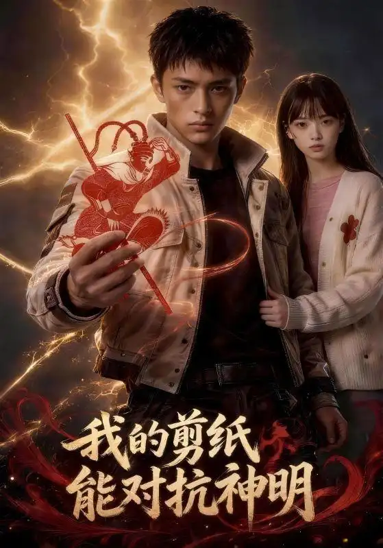 短剧《我的剪纸能对抗神明 (43集)》海报
