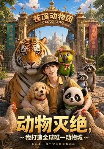 短剧《动物灭绝我打造全球唯一动物城 (118集)》海报