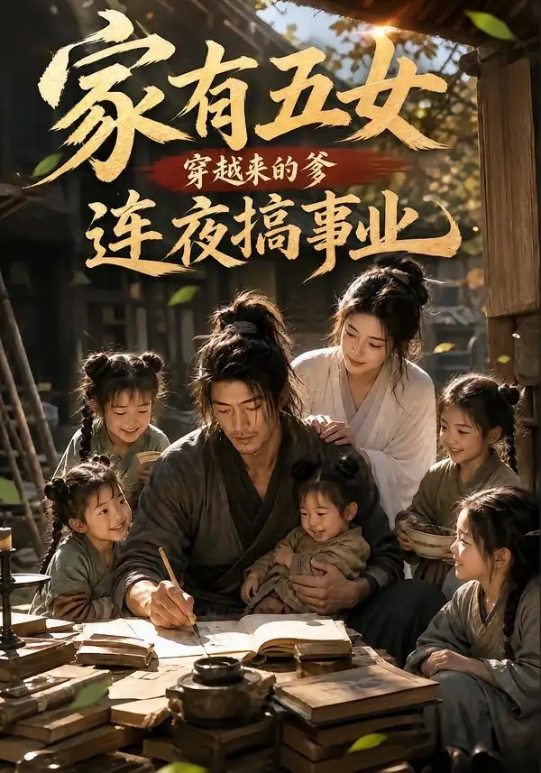 短剧《家有五女穿越来的他连夜搞事业 (75集)》海报