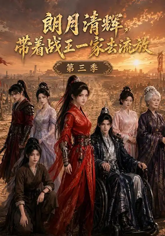 短剧《朗月清辉带着战王一家去流放第三季 (60集)》海报
