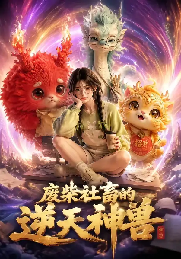 短剧《废柴社畜的逆天神兽 (24集)》海报