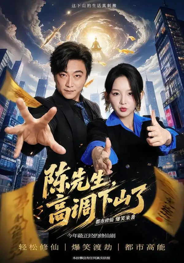 短剧《陈先生高调下山了 (79集) 李云鹏&张婉悦》海报