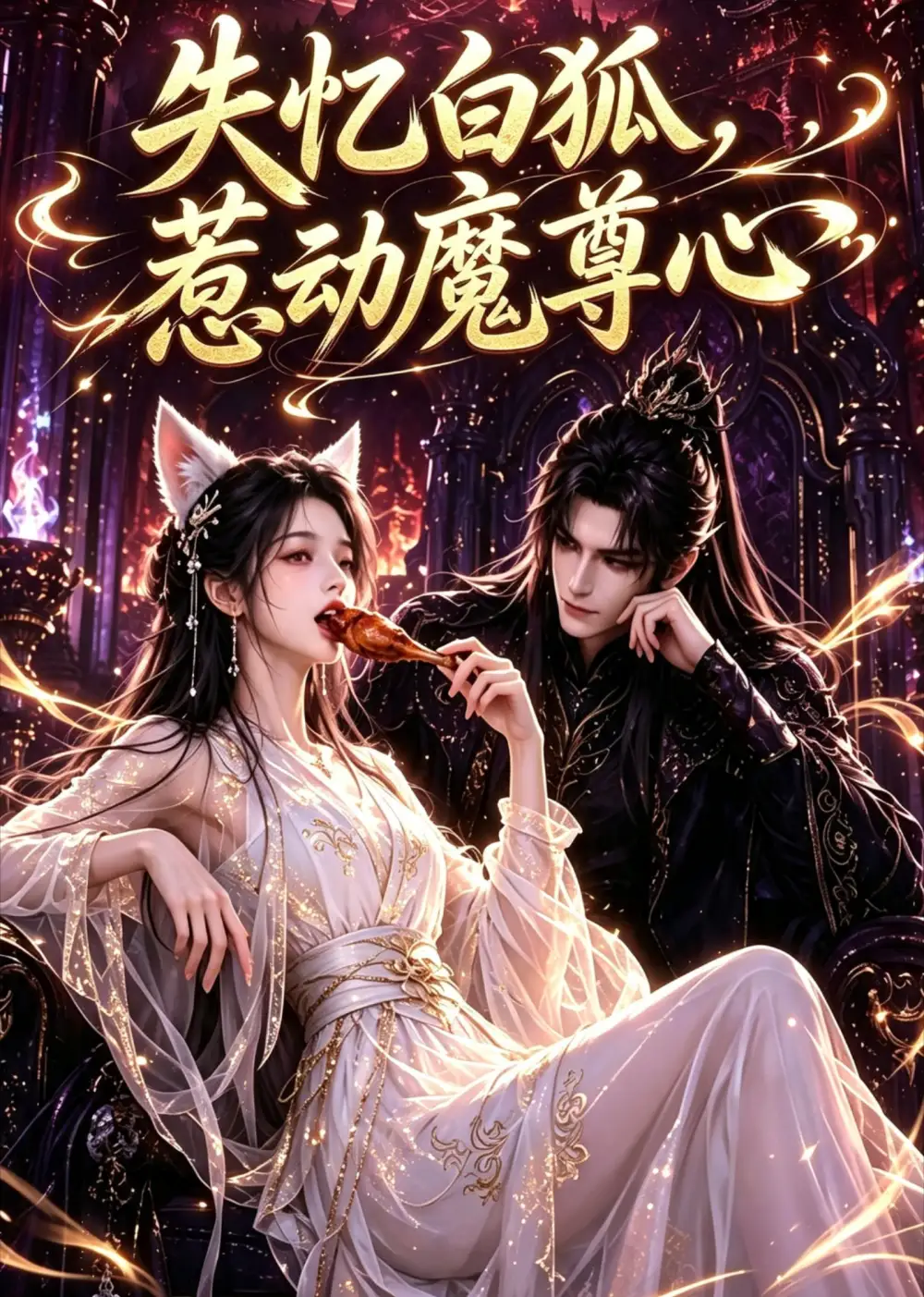 短剧《失忆白狐惹动魔尊心 (55集)》海报