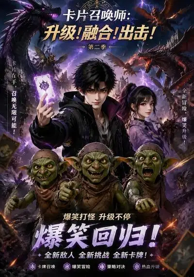 短剧《卡片召唤师升级融合出击第二季 (70集)》海报