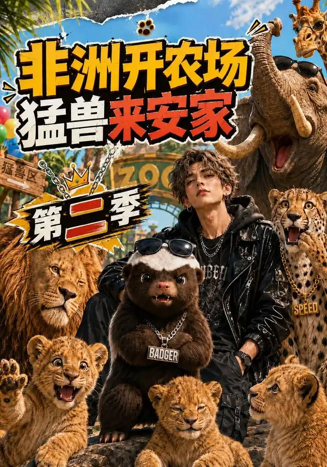 短剧《非洲开农场猛兽来安家第二季 (75集)》海报