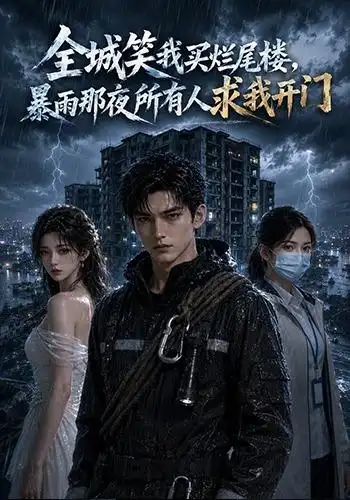 短剧《全城笑我买烂尾楼暴雨那夜所有人求我开门 (73集) AI短剧》海报