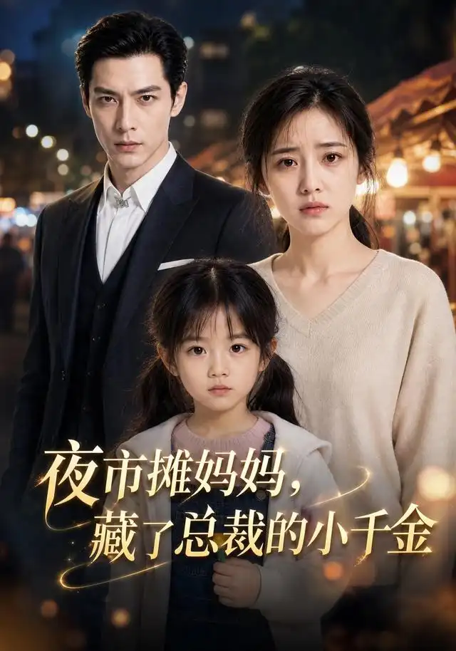 短剧《夜市摊妈妈藏了总裁的小千金 (40集) AI短剧》海报