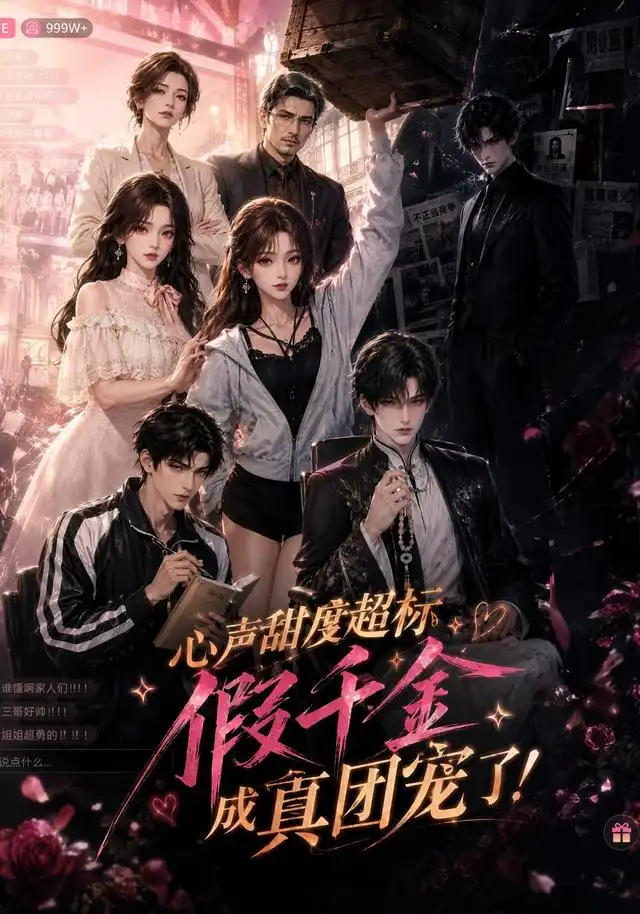 短剧《心声甜度超标假千金成真团宠了 (55集)》海报