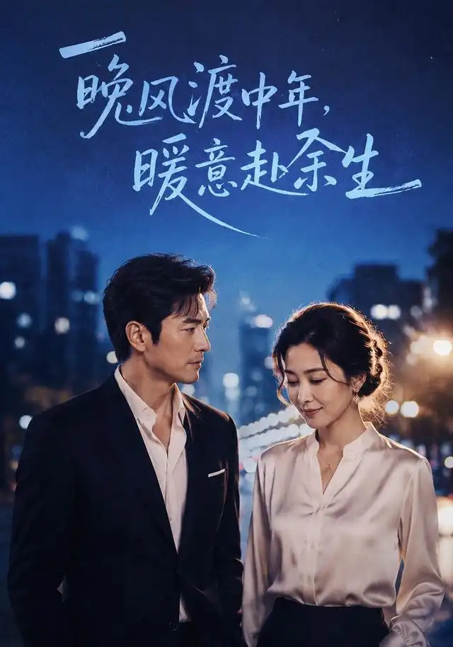 短剧《晚风渡中年暖意赴余生 (72集) AI短剧》海报