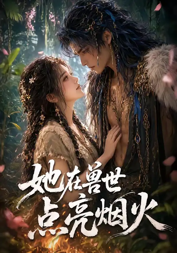 短剧《她在兽世点亮烟火 (55集)》海报