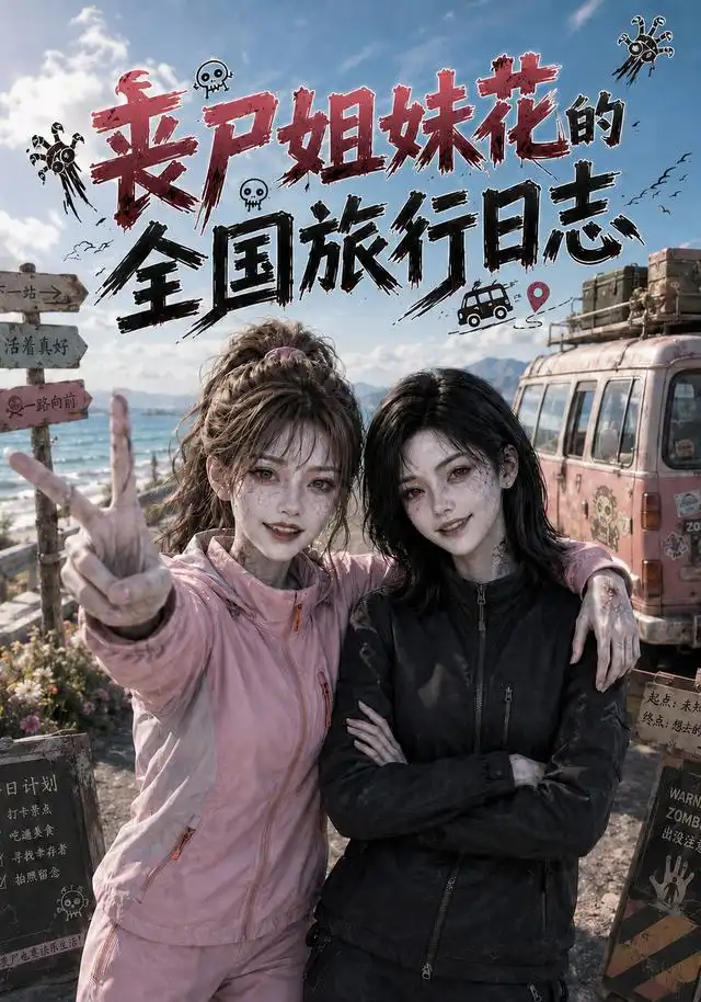 短剧《丧尸姐妹花的全国旅行日志 (35集) AI短剧》海报