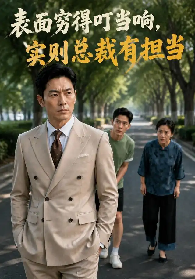 短剧《表面穷得叮当响实则总裁有担当 (40集) AI短剧》海报