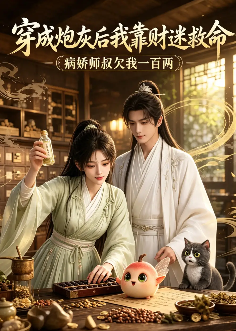 短剧《穿成炮灰后我靠财迷救命 (61集)》海报