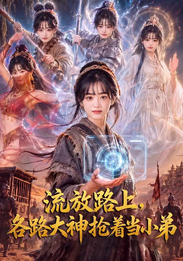 短剧《流放路上各路大神抢着当小弟 (52集)》海报