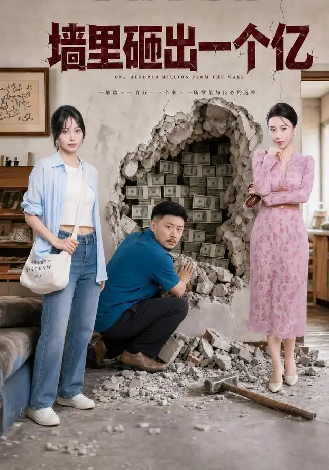短剧《墙里砸出一个亿 (61集) 张瑞恩&沈健》海报