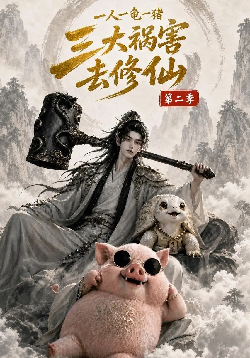 短剧《一人一龟一猪三大祸害去修仙第二季 (61集)》海报