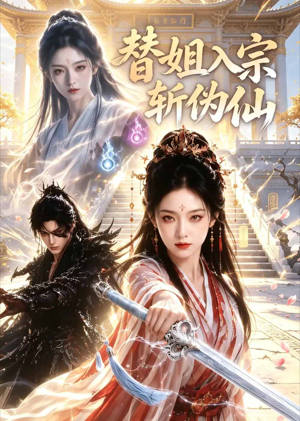 短剧《替姐入宗斩伪仙 (80集)》海报