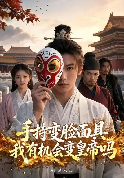短剧《手持变脸面具我有机会变皇帝吗AI真人版 (105集)》海报