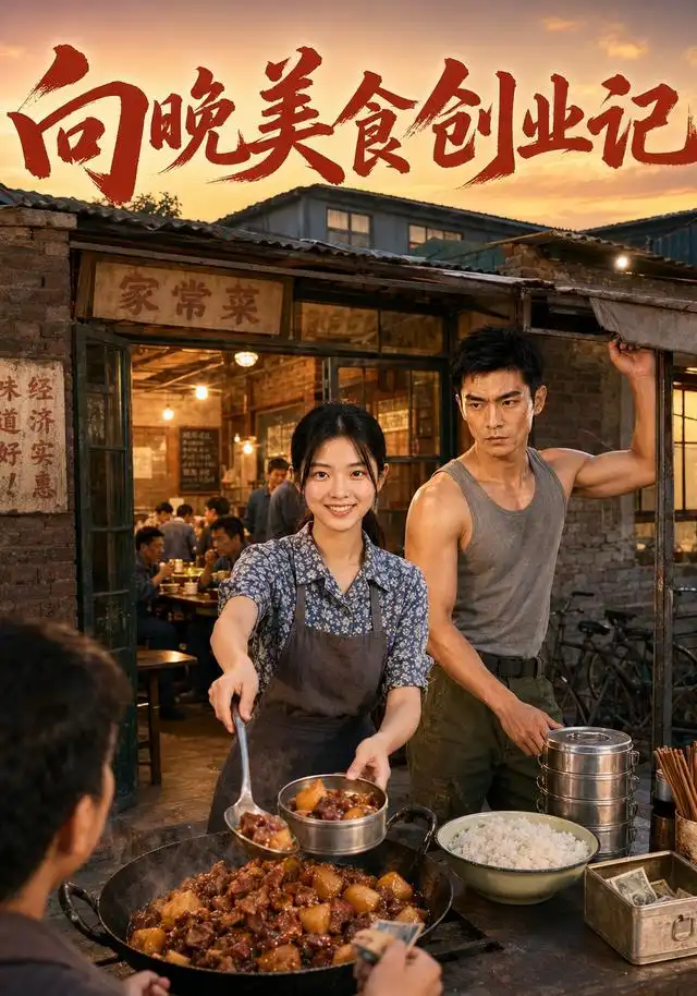 短剧《向晚美食创业记 (74集) AI短剧》海报