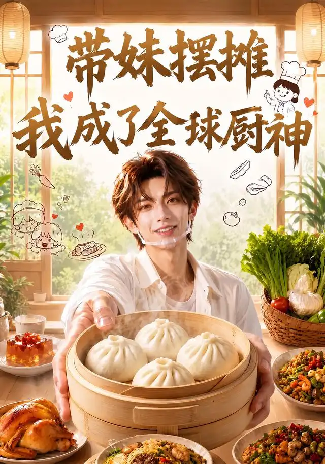 短剧《带妹摆摊我成了全球厨神 (71集)》海报