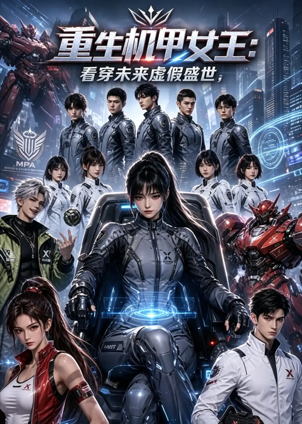 短剧《重生机甲女王看穿未来虚假盛世 (60集)》海报