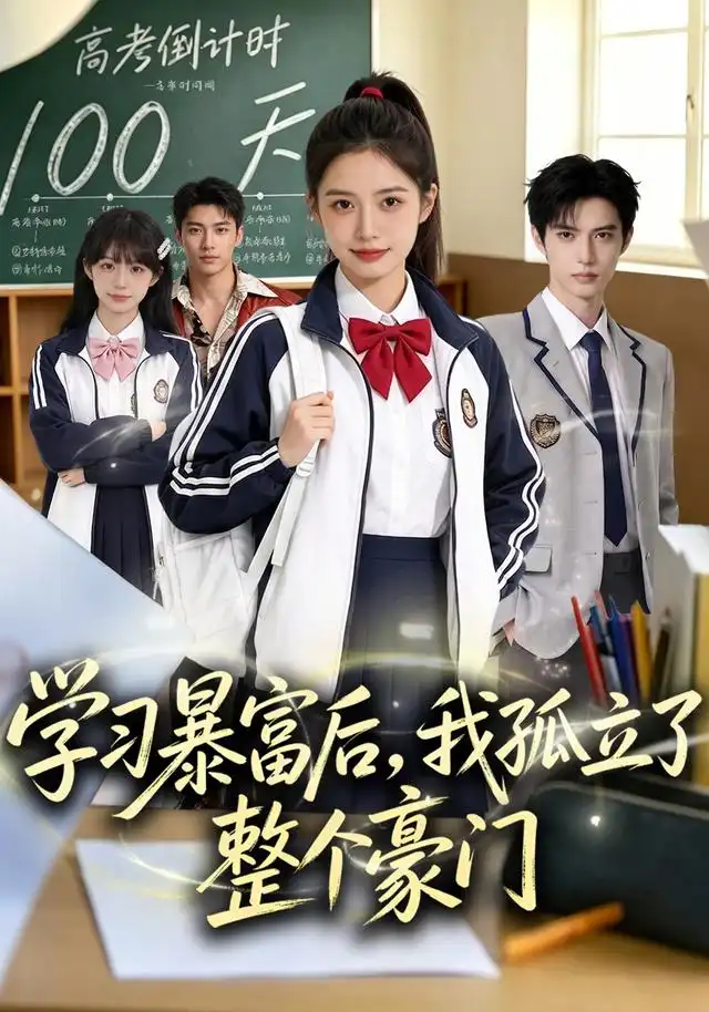 短剧《学习暴富后我孤立了整个豪门 (82集) AI短剧》海报