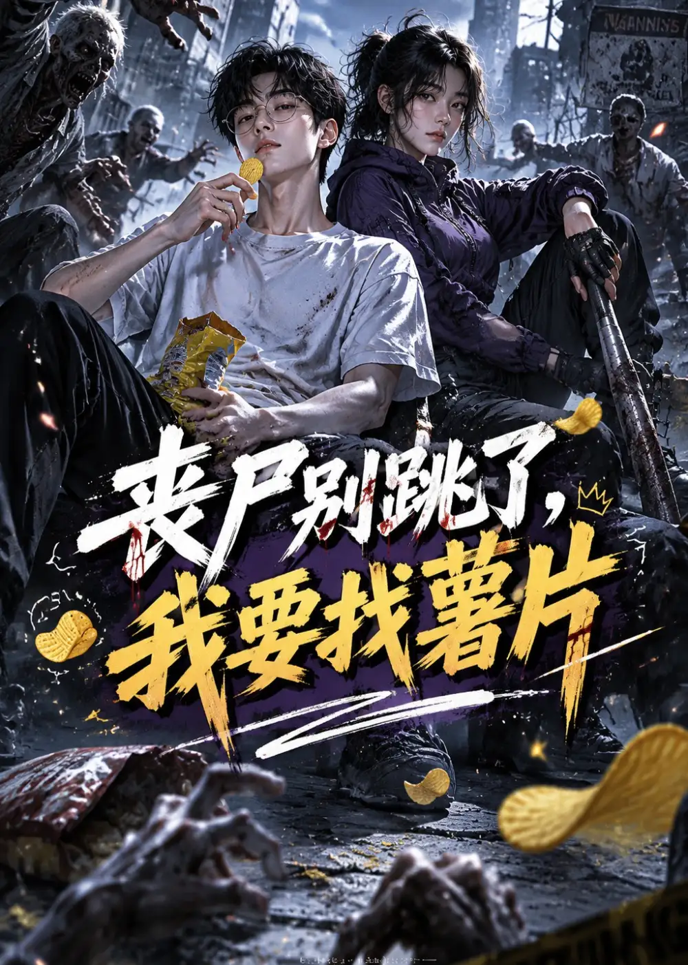短剧《丧尸别跳了我要找薯片 (42集)》海报