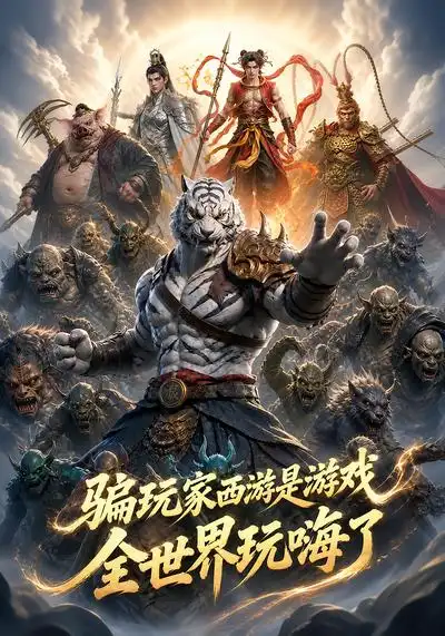 短剧《骗玩家西游是游戏全世界玩嗨了 (70集)》海报