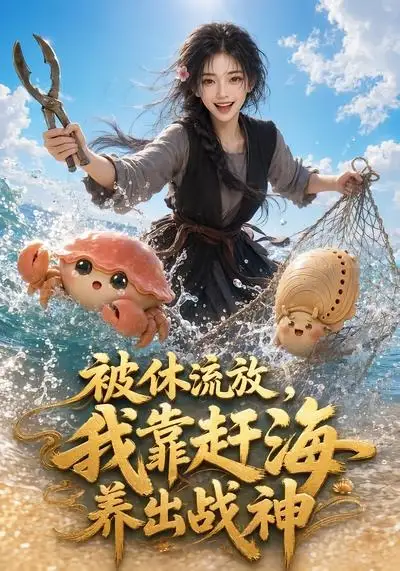 短剧《被休流放我靠赶海养出战神 (62集)》海报