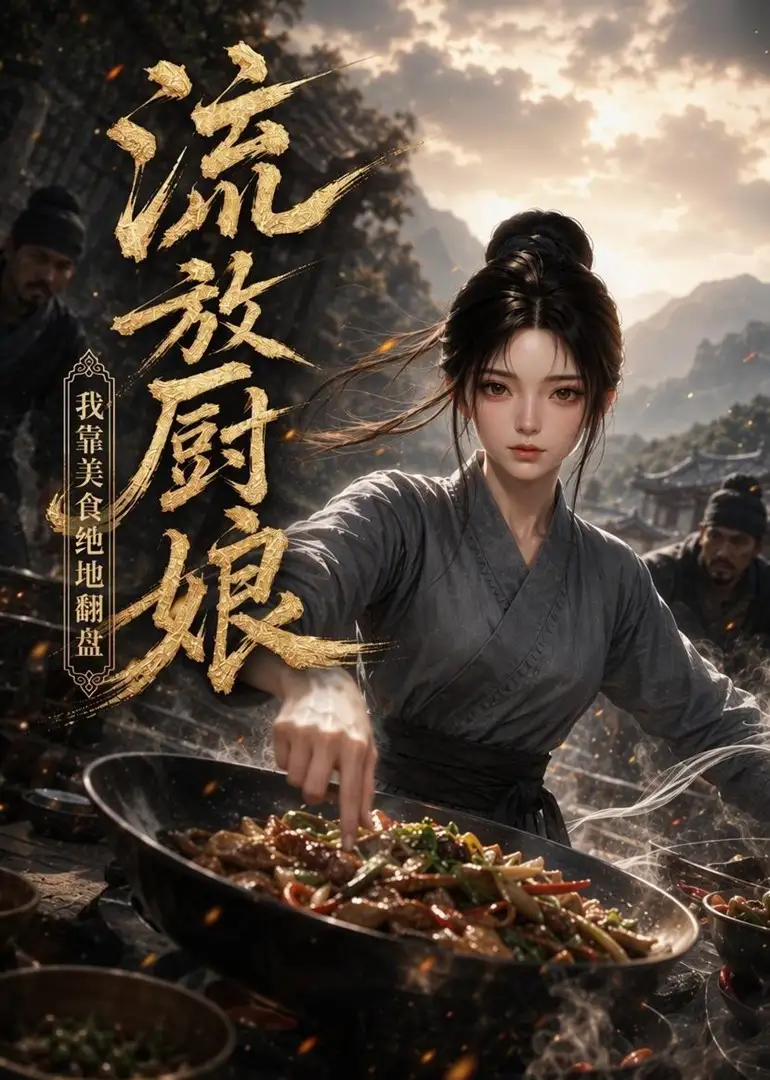 短剧《流放厨娘我靠美食绝地翻盘 (67集)》海报