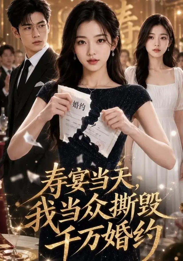 短剧《寿宴当天我当众撕毁千万婚约 (55集) AI短剧》海报